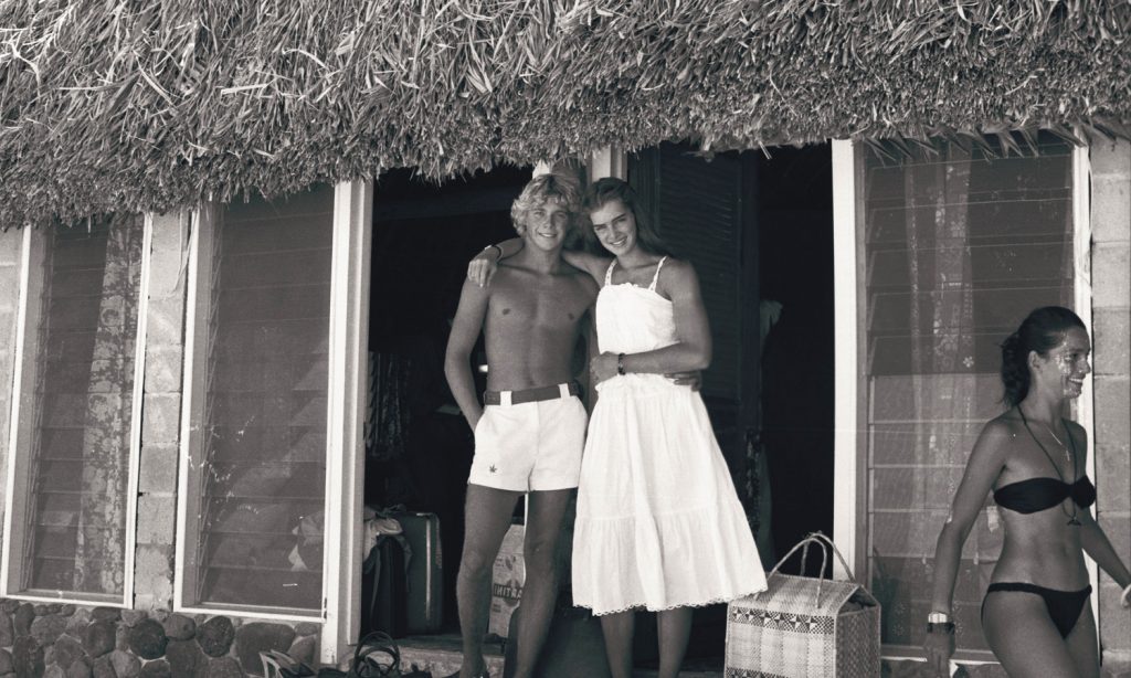 Couple filming The Blue Lagoon in 1980 